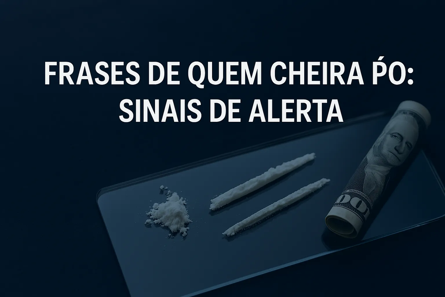 Frases de quem cheira pó: sinais de alerta Frases de quem cheira pó: sinais de alerta